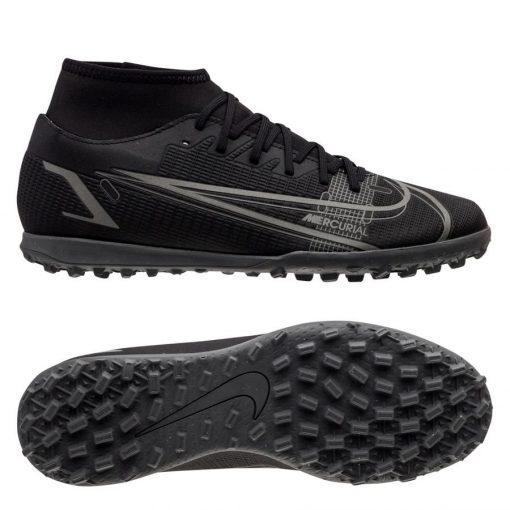 Nike Mercurial Superfly 8 Club Tf Renew - Zwart/grijs - Turf (Tf), maat 38½