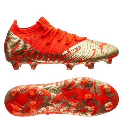 PUMA Future 1.4 Fg/ag Neymar Jr. Dream Chaser - Rood/goud Limited Edition - Kunstgras (Ag) / Natuurgras (Fg), maat 40