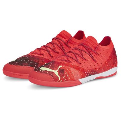 PUMA Future 1.4 Pro Court It Fearless - Rood/groen/zwart/rood - Indoor (Ic), maat 41