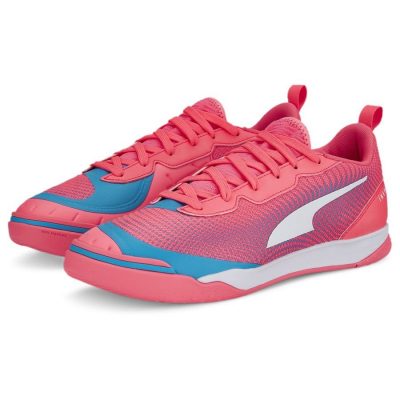 PUMA Ibero Lll - Roze/wit/blauw - Indoor (Ic), maat 38½