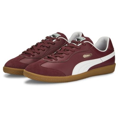 King 21 It Burgundy-PUMA White-gum - Indoor (Ic), maat 42