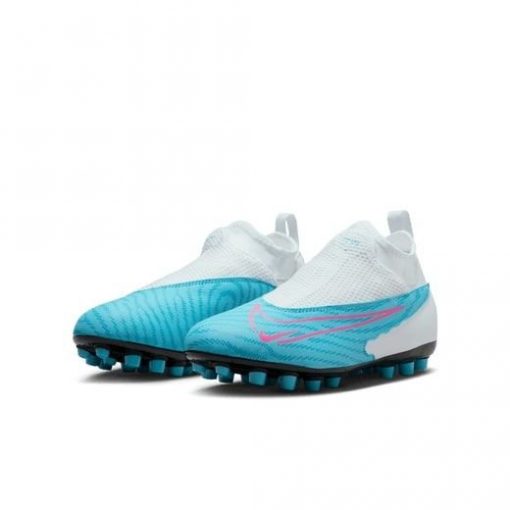 Nike Phantom Gx Academy Df Ag Blast - Blauw/roze/wit/blauw Kinderen - Kunstgras (Ag), maat 38