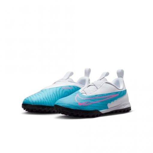Nike Phantom Gx Academy Tf Blast - Blauw/roze/wit/blauw Kinderen - Turf (Tf), maat 33