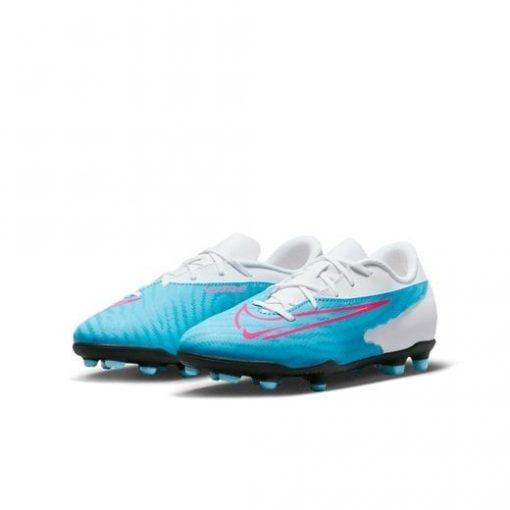 Nike Phantom Gx Club Mg Blast - Blauw/roze/wit/blauw Kinderen - Kunstgras (Ag) / Natuurgras (Fg), maat 37½