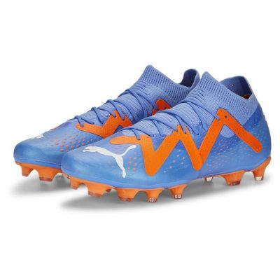 PUMA Future Match Fg/ag Supercharge - Blauw/wit/oranje - Kunstgras (Ag) / Natuurgras (Fg), maat 40½