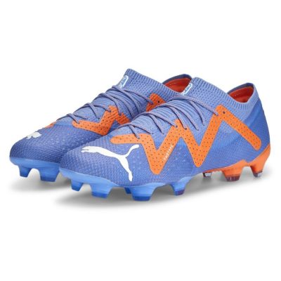 PUMA Future Ultimate Low Fg/ag Supercharge - Blauw/wit/oranje - Kunstgras (Ag) / Natuurgras (Fg), maat 47