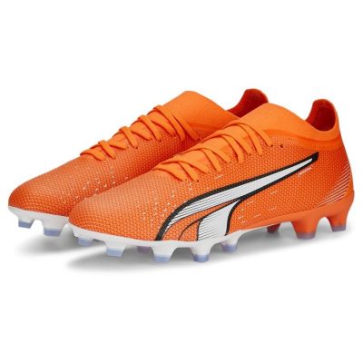 PUMA Ultra Match Fg/ag Supercharge - Oranje/wit/blauw - Kunstgras (Ag) / Natuurgras (Fg), maat 40½