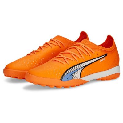 PUMA Ultra Ultimate Cage Tt Supercharge - Oranje/wit/blauw - Turf (Tf), maat 41