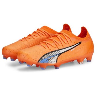 PUMA Ultra Ultimate Fg/ag Supercharge - Oranje/wit/blauw Vrouw - Kunstgras (Ag) / Natuurgras (Fg), maat 38½