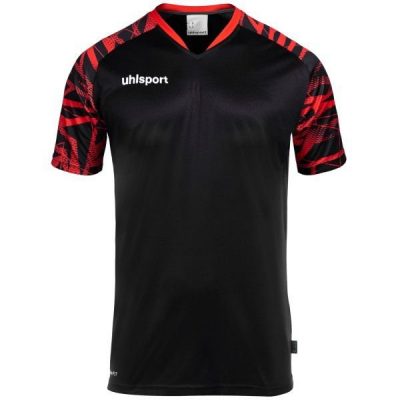 Uhlsport Keepersshirt Goal 25 - Zwart/rood Kinderen, maat 164 cm