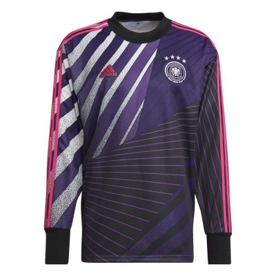 Duitsland Keepersshirt Retro Icon WK 2022 - Zwart/Paars