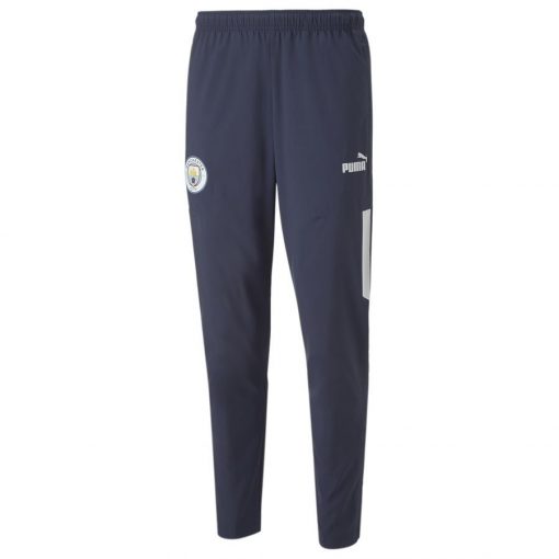 Manchester City Trainingsbroek Pre Match Woven - Navy/Wit