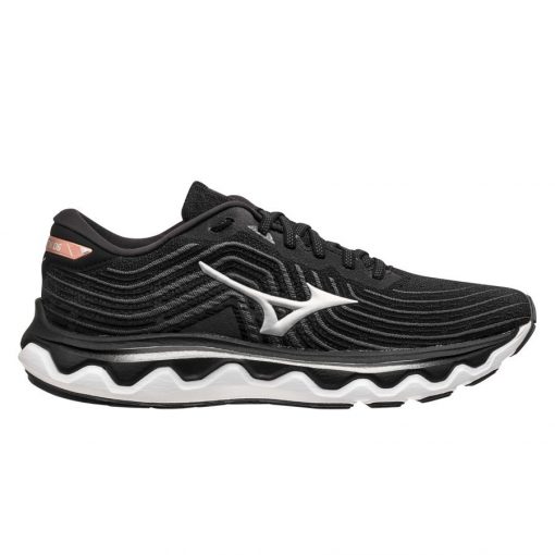 Mizuno Hardloopschoenen Wave Horizon 6 - Zwart/Zilver/Bruin Vrouw