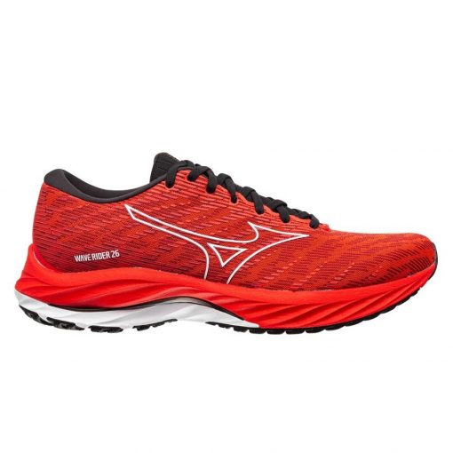 Mizuno Hardloopschoenen Wave Rider 26 - Rood/Wit/Zwart