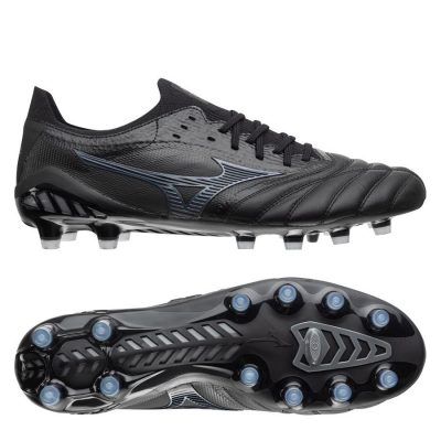 Mizuno Morelia Neo III Beta Made in Japan FG Dark Iridium - Zwart/Iridescent/Zwart