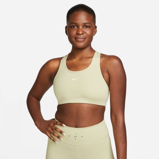 Nike Swoosh Sportbeha - Groen/Wit Vrouw