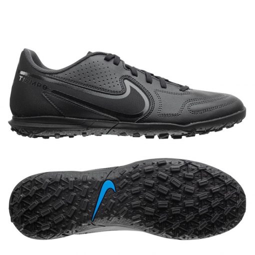 Nike Tiempo Legend 9 Club Tf - Zwart/wit/blauw - Turf (Tf), maat 40