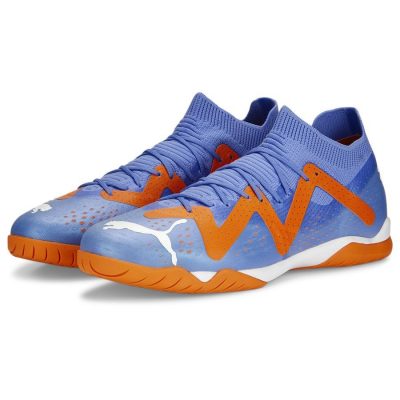 PUMA Future Match It Supercharge - Blauw/wit/oranje - Indoor (Ic), maat 41