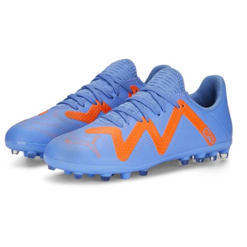 PUMA Future Play MG Supercharge - Blauw/Wit/Oranje Kinderen