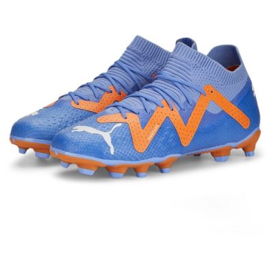 PUMA Future Pro Fg/ag Supercharge - Blauw/wit/oranje Kinderen - Kunstgras (Ag) / Natuurgras (Fg), maat 29