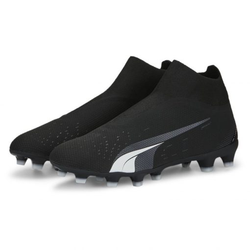 PUMA Ultra Match + Laceless FG/AG Eclipse - Zwart/Wit - Kunstgras (AG) / Natuurgras (FG), maat 46