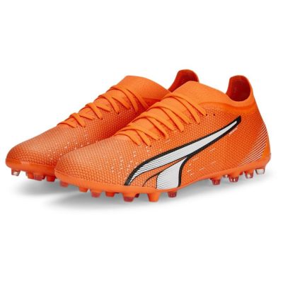 PUMA Ultra Match Mg Supercharge - Oranje/wit/blauw - Kunstgras (Ag) / Natuurgras (Fg), maat 43