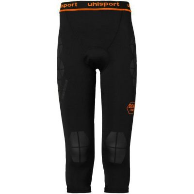 Uhlsport Keepersbroek Bionikframe 3/4 - Zwart/oranje, maat Medium