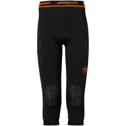 Uhlsport Keepersbroek Bionikframe 3/4 - Zwart/oranje, maat Medium