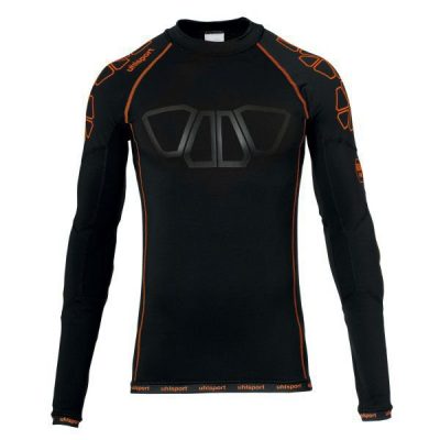 Uhlsport Keepersshirt Baselayer - Zwart/oranje, maat X-Large