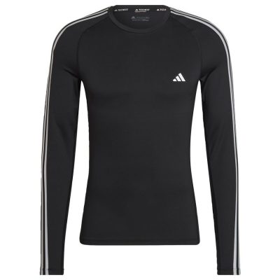 adidas Baselayer Techfit 3-Stripes - Zwart/Wit