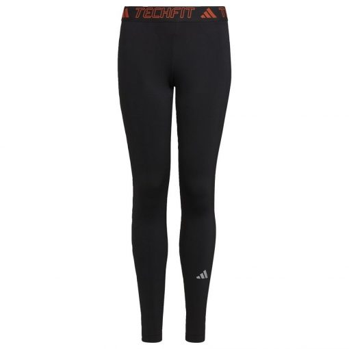 adidas Onderbroek Techfit Warm - Zwart/Zilver/Oranje Kinderen