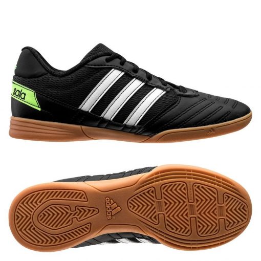 adidas Super Sala Ic - Zwart/wit/groen Kinderen - Indoor (Ic), maat 28½