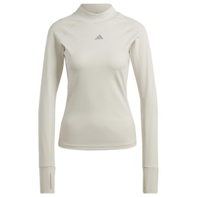 adidas Trainingsshirt Techfit Aeroready Warm - Aluminium - Vrouw