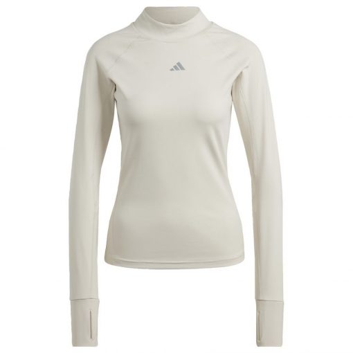 adidas Trainingsshirt Techfit Aeroready Warm - Aluminium - Vrouw