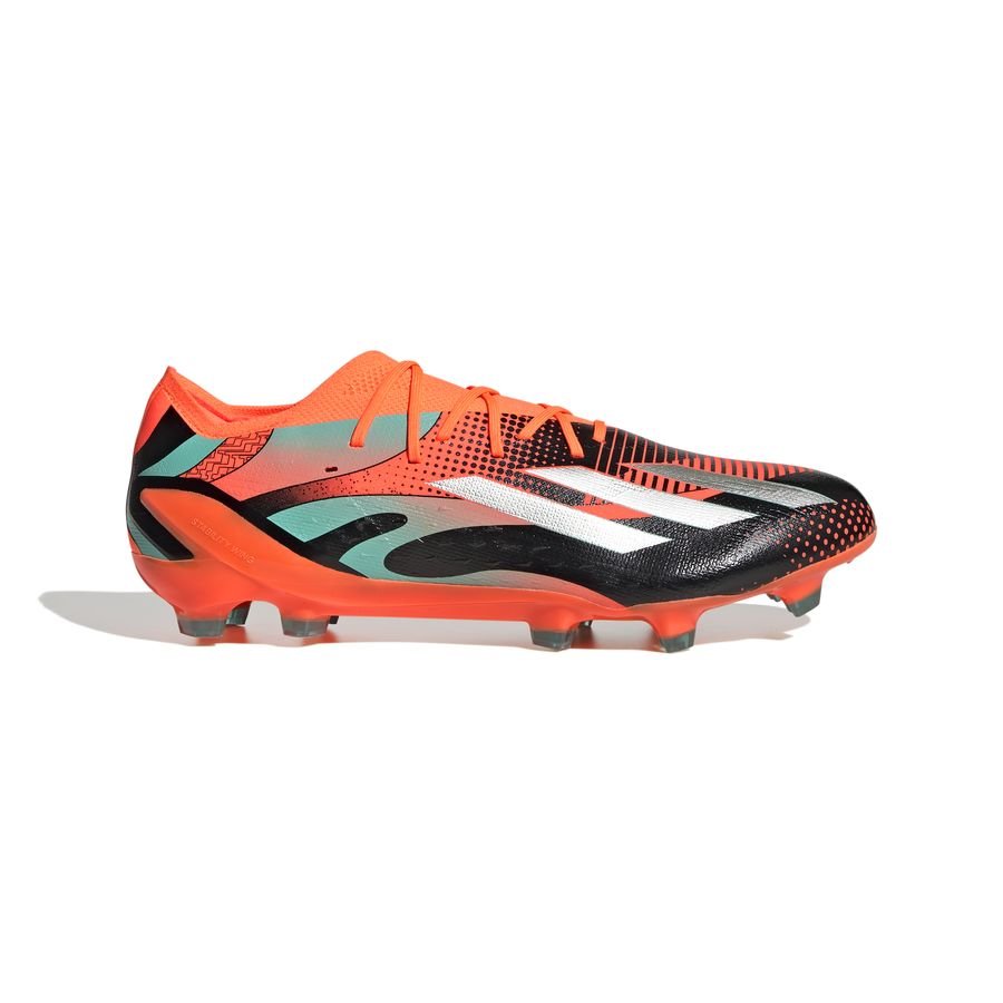 markering meer en meer schild adidas X Speedportal .1 FG L10NEL M35SI - Oranje/Zilver/Zwart LIMITED  EDITION - De Voetbalschoenen Expert