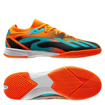 adidas X Speedportal .3 In L10nel M35si - Oranje/turquoise/zwart Kinderen Limited Edition - Indoor (Ic), maat 35