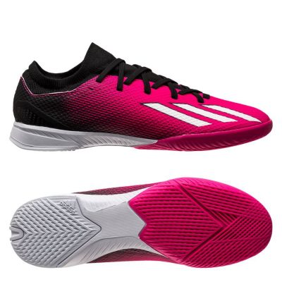 adidas X Speedportal .3 In Own Your Football - Roze/zilver/zwart Kinderen - Indoor (Ic), maat 31½