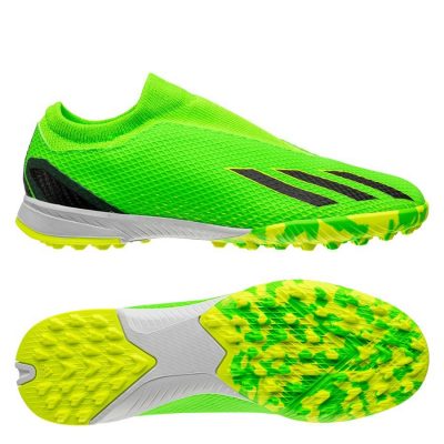 adidas X Speedportal .3 Laceless TF Game Data - Groen/Zwart/Geel Kinderen