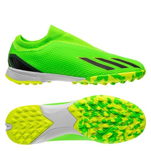 adidas X Speedportal .3 Laceless TF Game Data - Groen/Zwart/Geel Kinderen