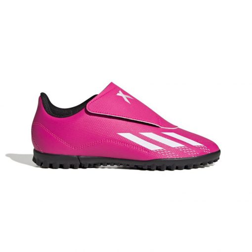 adidas X Speedportal .4 Velcro Tf Own Your Football - Roze/wit/zwart Kinderen - Turf (Tf), maat 31½