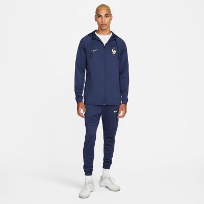 Frankrijk Trainingspak Dri-fit Strike Wk 2022 - Navy/goud - Nike, maat XX-Large