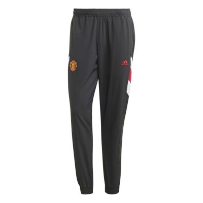 Manchester United Trainingsbroek Icon Woven - Zwart/Wit/Rood