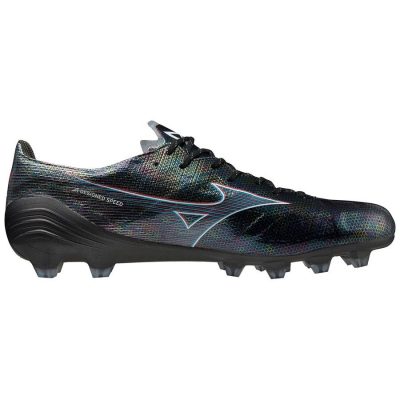 Mizuno Alpha Made In Japan Fg Black Pack - Zwart/blauw/rood - Natuurgras (Fg), maat 40½