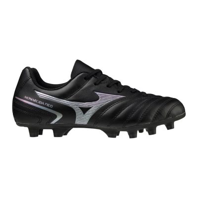 Mizuno Monarcida Neo II Select Club Gras Voetbalschoenen (FG) Kids Zwart