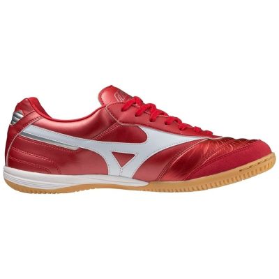 Mizuno Morelia Sala Elite IN - Rood/Wit/Zilver