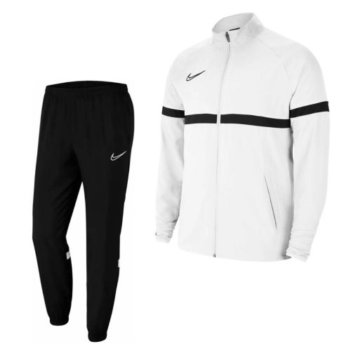 Nike Academy 21 Woven Trainingspak Kids Wit Zwart