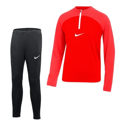 Nike Academy Pro Trainingspak Kids Felrood Zwart