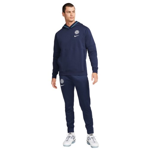 Nike Chelsea Travel Fleece Trainingspak 2022-2023 Blauw Wit