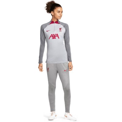 Nike Liverpool Strike Trainingspak 2022-2023 Dames Grijs Rood