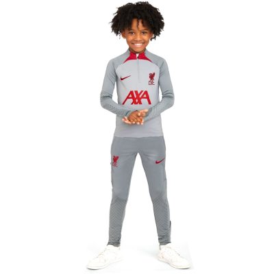 Nike Liverpool Strike Trainingspak 2022-2023 Kids Grijs Rood